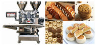 2 つの転がされたパイのための機械、ビスケット メーカー機械を作る横のホッパー クッキー