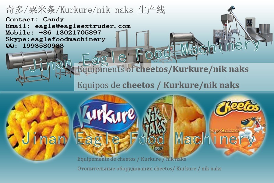 機械を作るチーナンのワシの放出のトウモロコシの cheetos の nik nak の kurkure