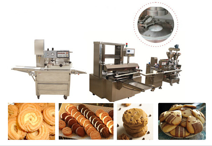 クッキーの生産ライン覆う機械